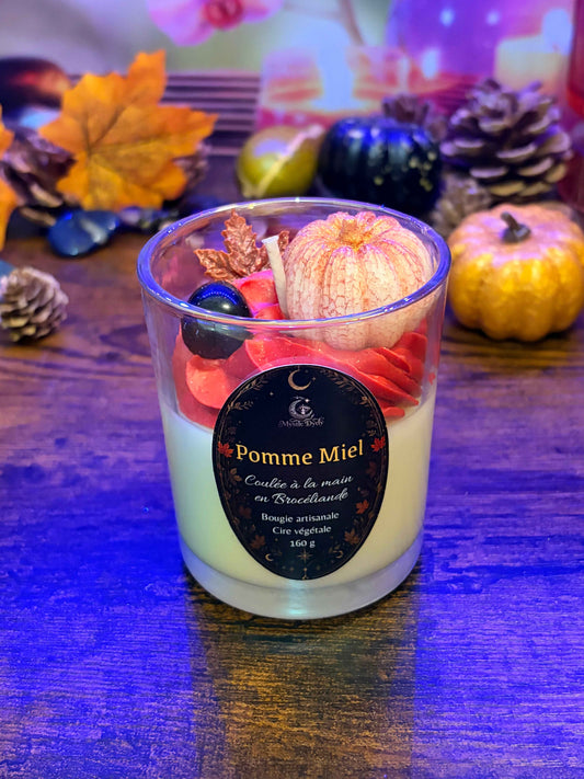 Bougie Chantilly Pomme Miel • Obsidienne noire