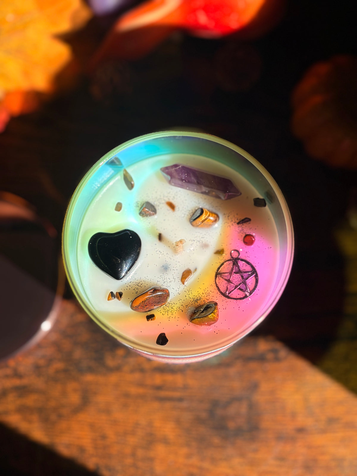 Bougie Éclat de Samhain • Citrouille blanche ambrée