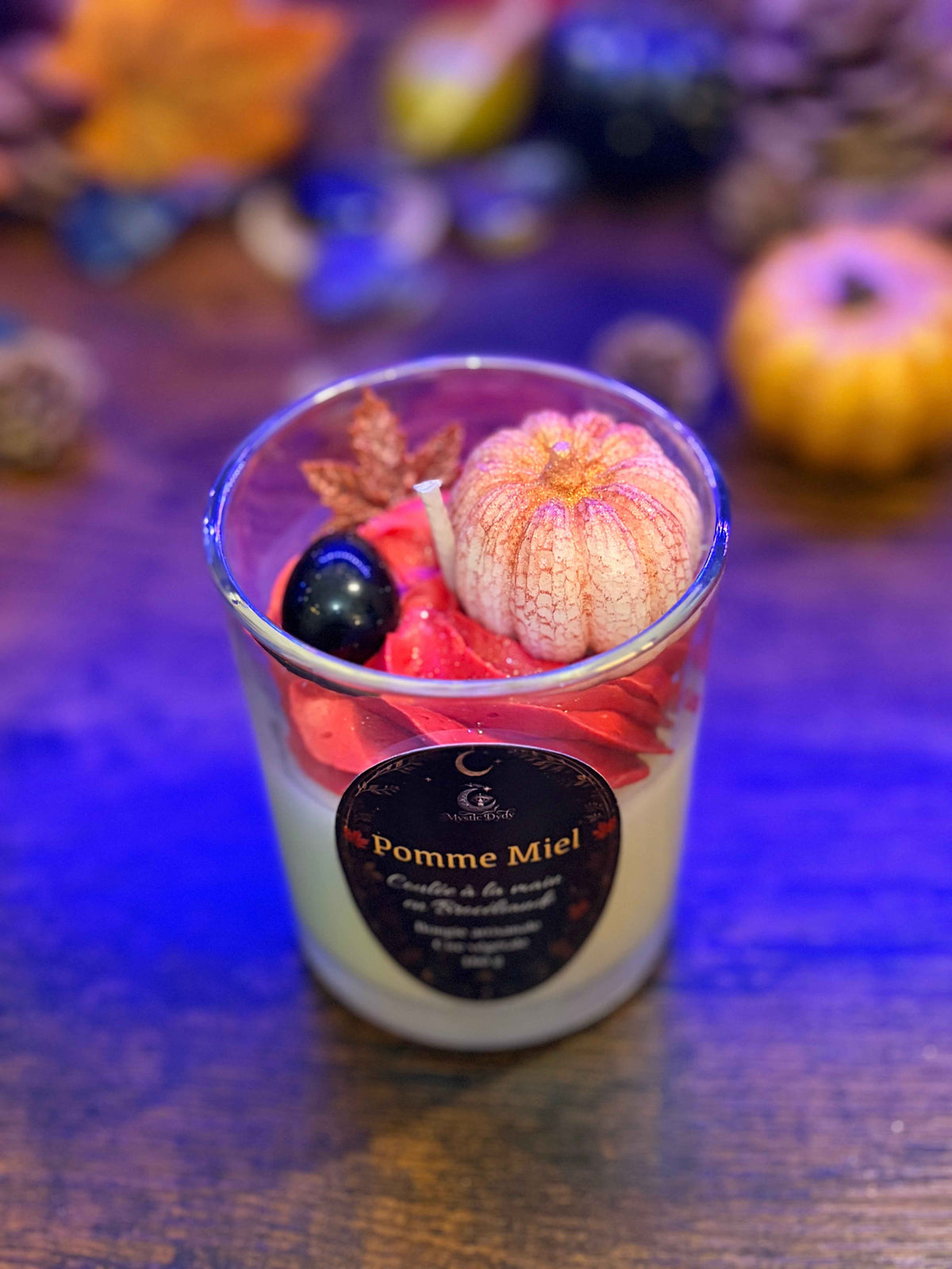 Bougie Chantilly Pomme Miel • Obsidienne noire
