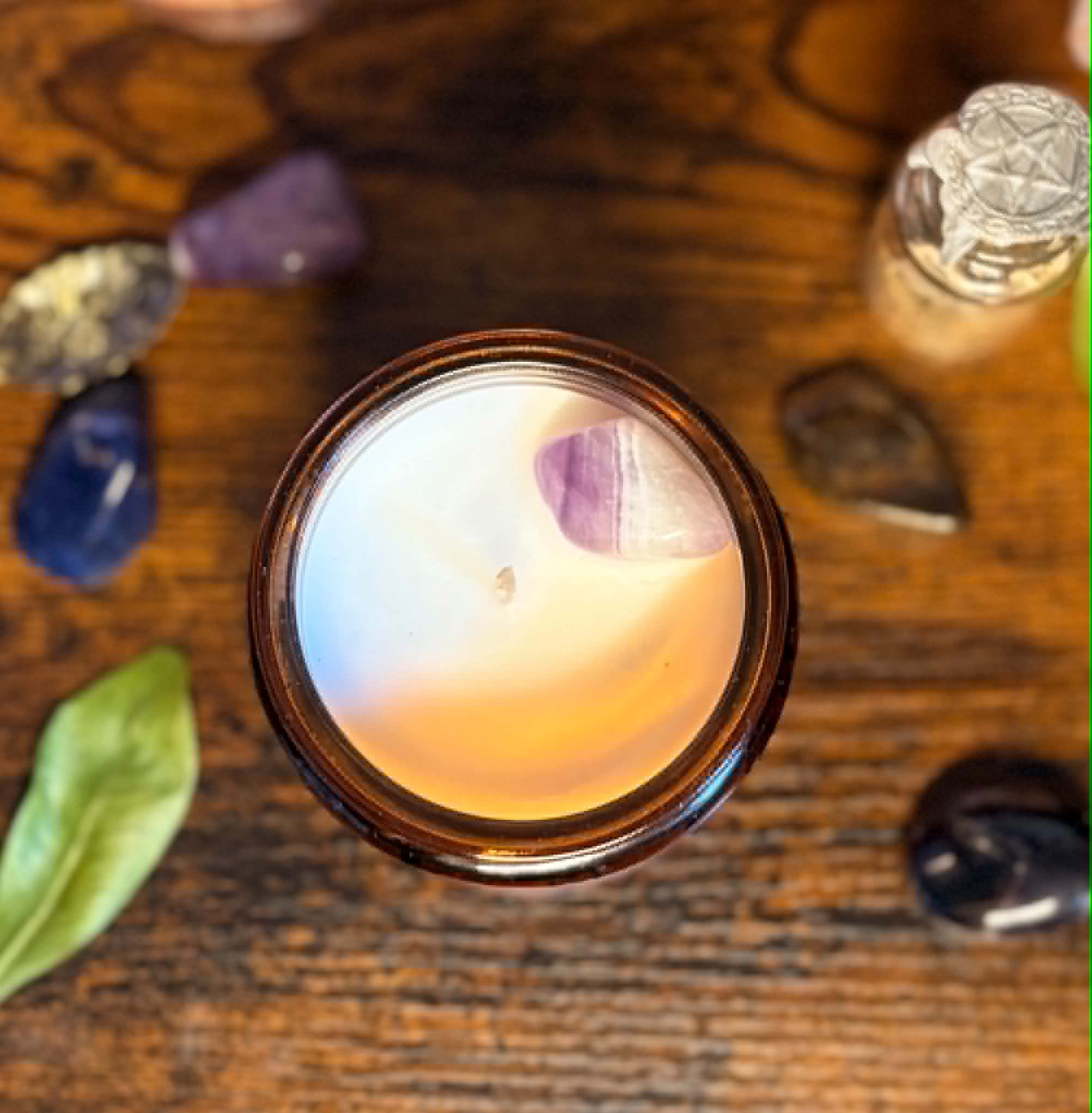 Bougie Voile Indigo • Bois de Santal • Chakra 3ème Œil - Mystic Dydy