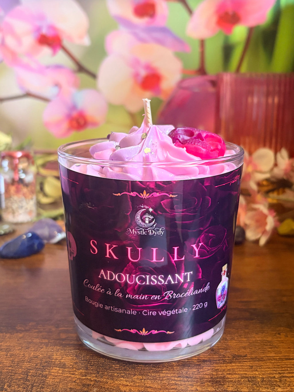 Bougie Chantilly Skully •  Adoucissant - Mystic Dydy