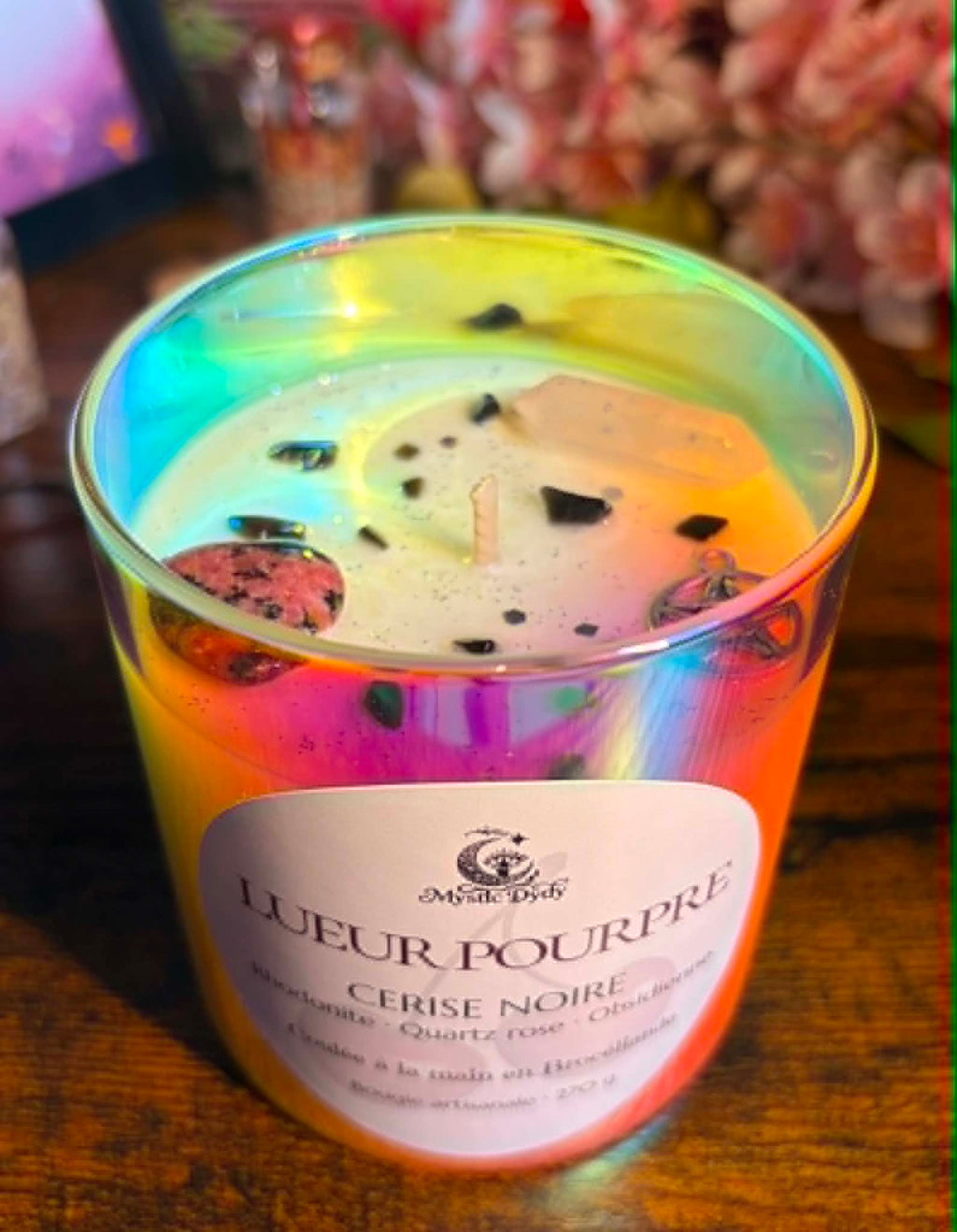 Bougie Lueur Pourpre · Cerise Noire - Mystic Dydy