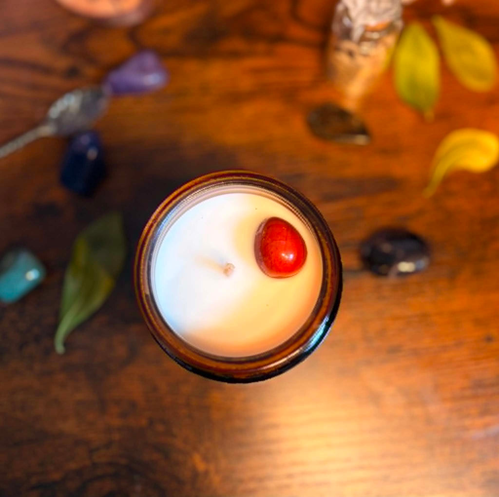 Bougie Élixir de Vie • Ambre • Chakra Sacré - Mystic Dydy