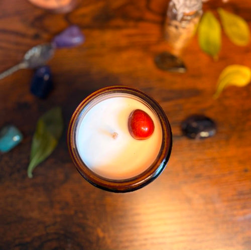 Bougie Élixir de Vie • Ambre • Chakra Sacré - Mystic Dydy