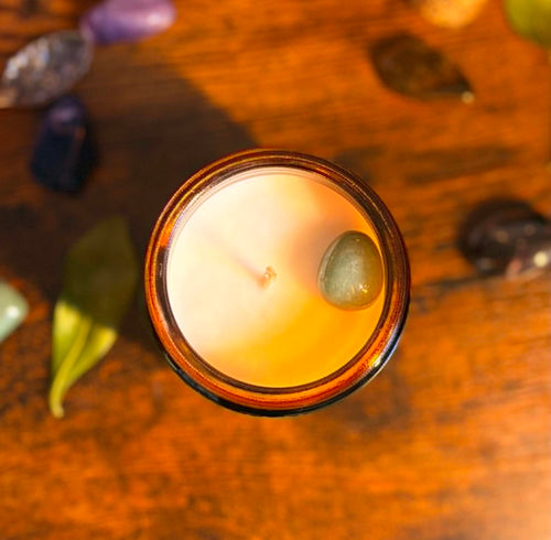 Bougie Baume de Vénus • Fleur de Coton • Chakra Cœur - Mystic Dydy