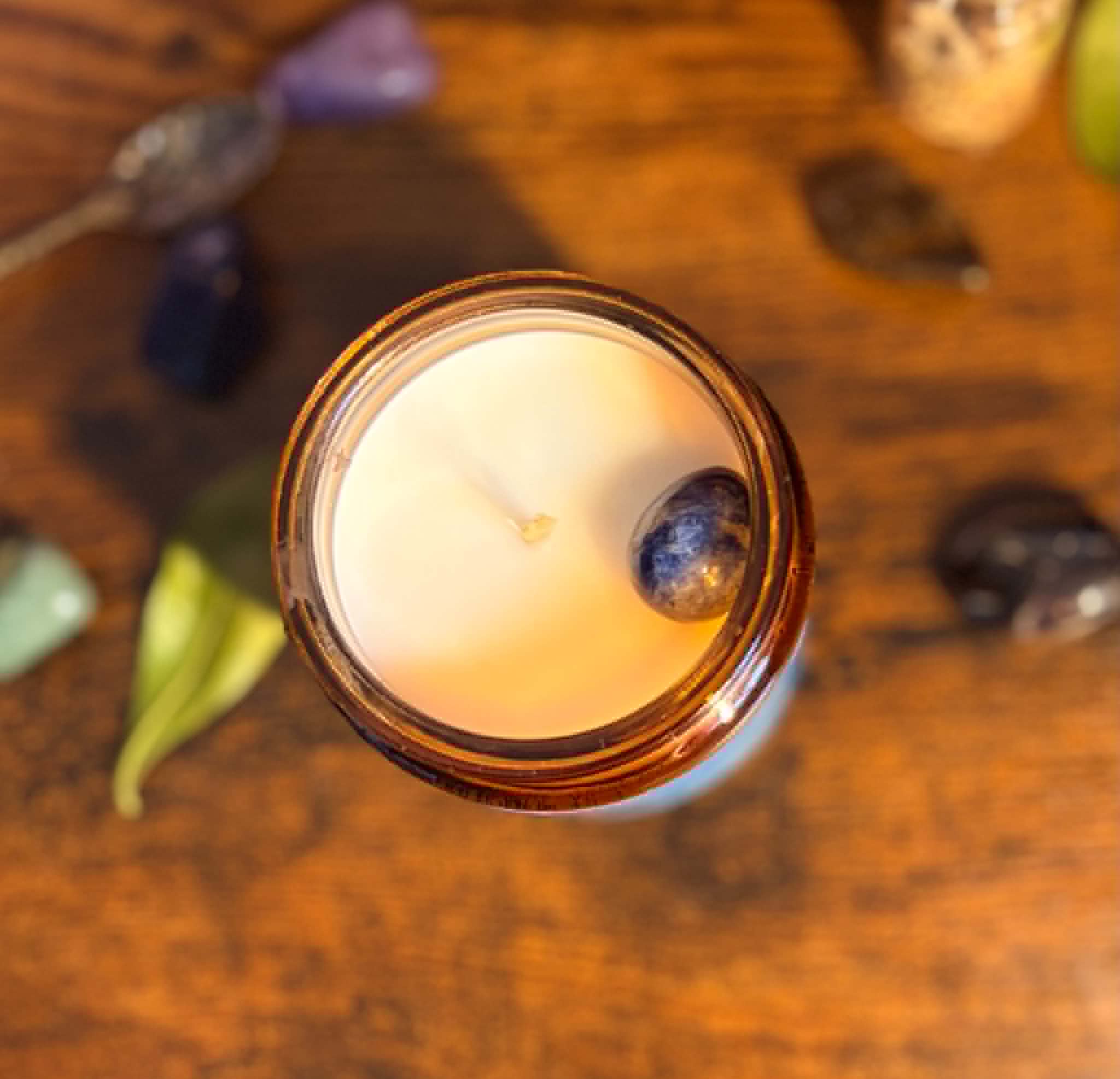 Bougie Murmure de l’Âme • Sauge Basilic Menthe • Chakra Gorge - Mystic Dydy