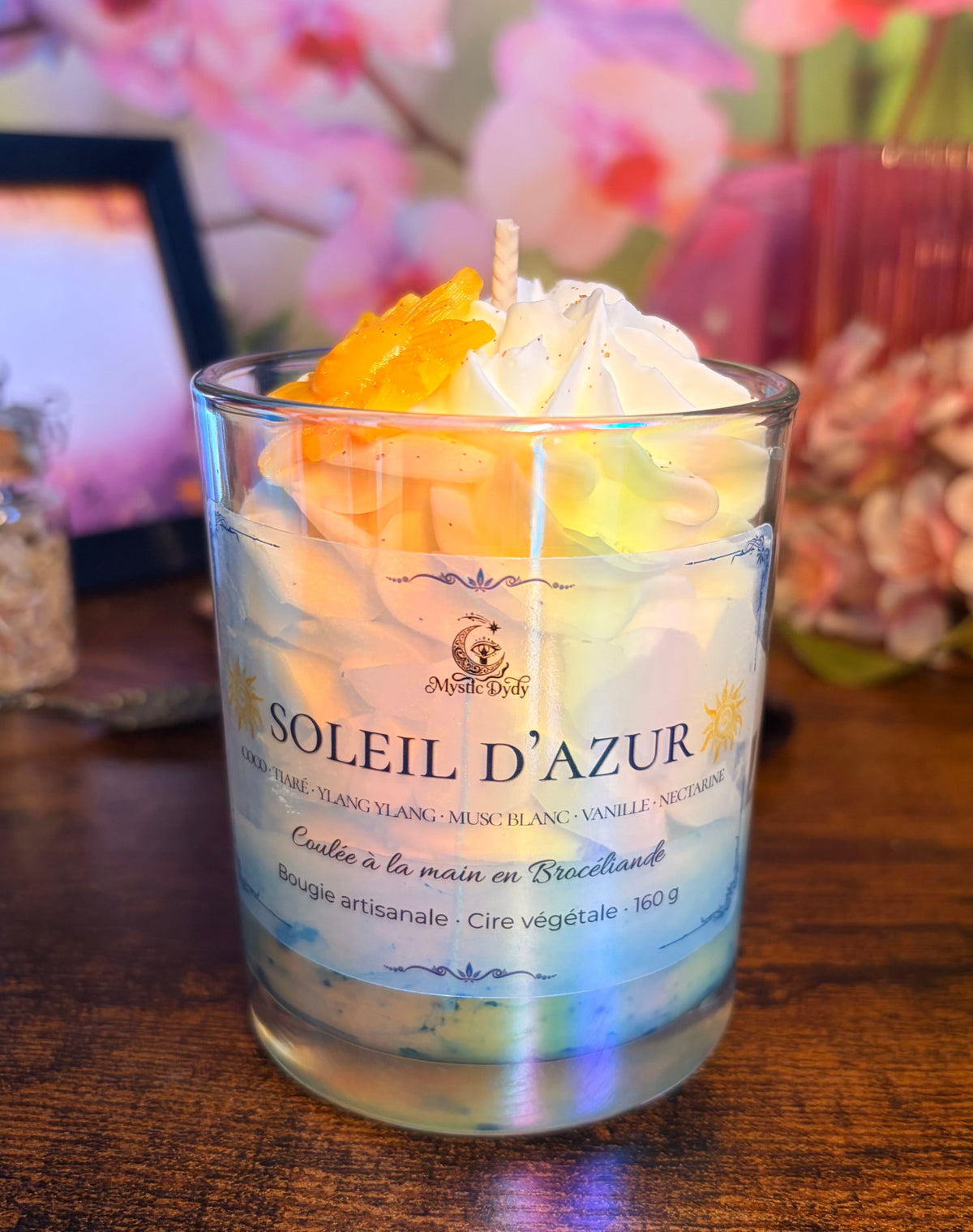 Bougie Chantilly • Soleil d'Azur - Mystic Dydy