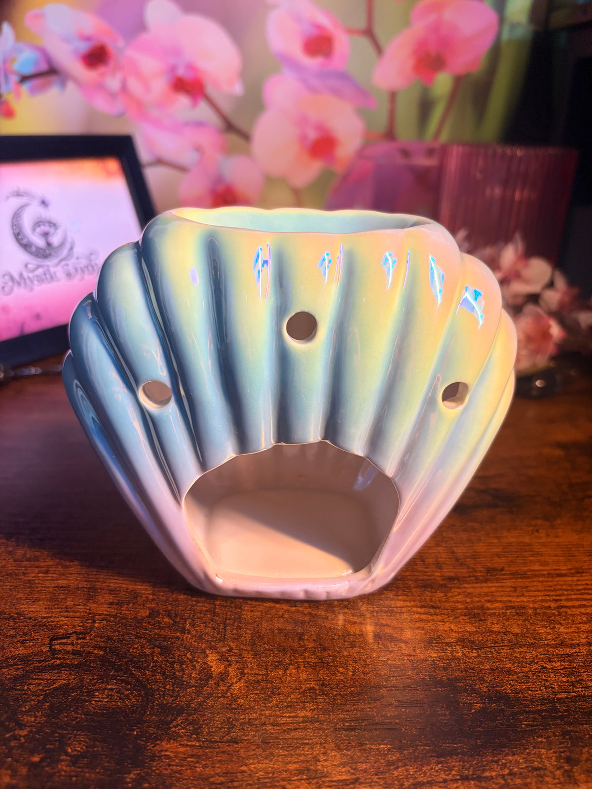 Brûle-parfums Coquillages irisé - Mystic Dydy