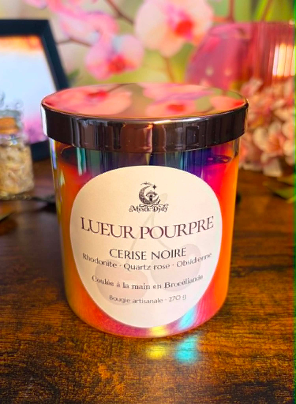 Bougie Lueur Pourpre · Cerise Noire - Mystic Dydy