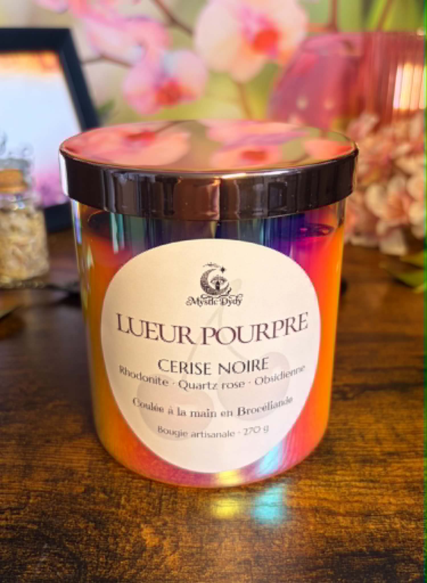 Bougie Lueur Pourpre · Cerise Noire