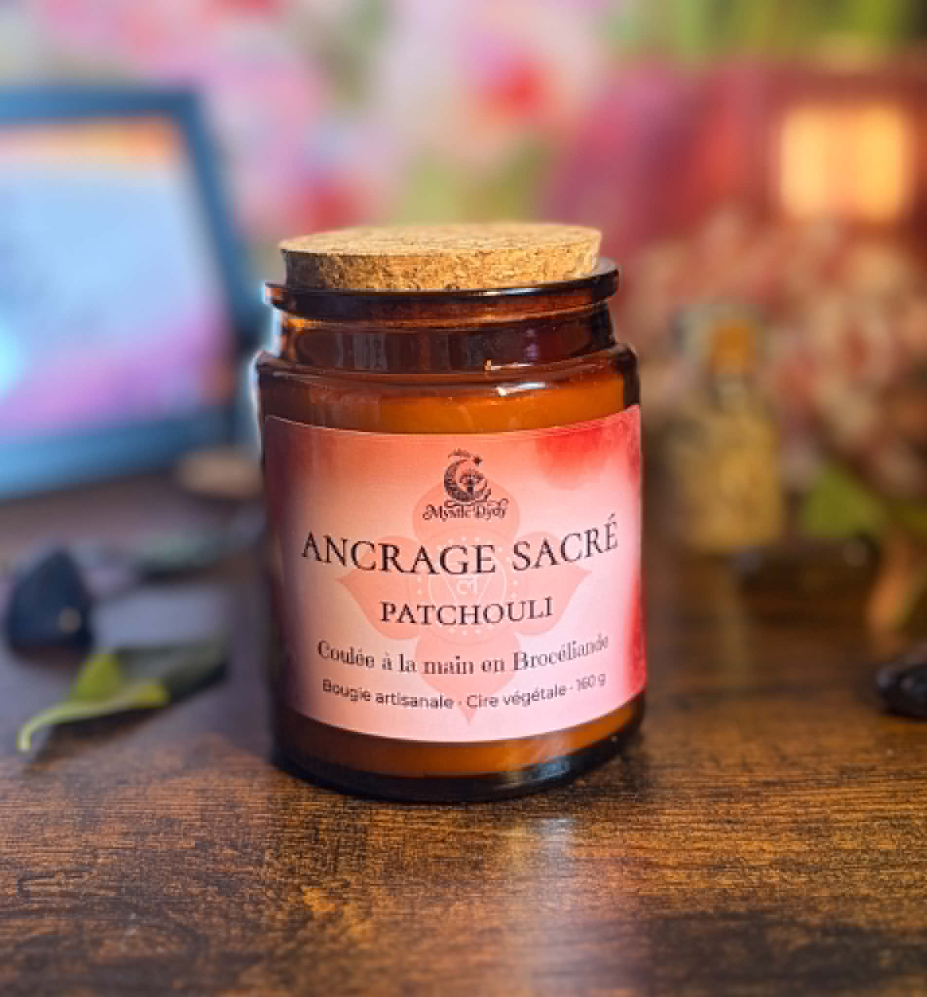 Bougie Ancrage Sacré · Patchouli